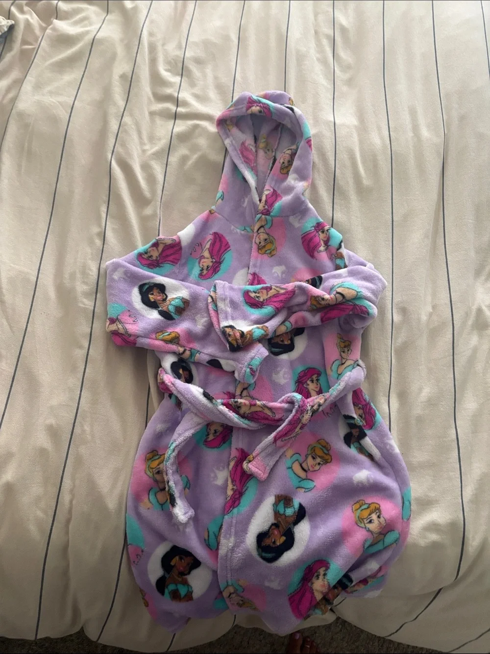 Disney Girls Lavender Princess Hooded One-Piece